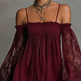 Noemi - marineblaues Chiffon-Minikleid
