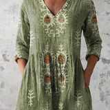 Blair | Lange Bluse mit ausdrucksstarkem Muster