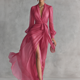 Daisy - elegantes langes Chiffonkleid