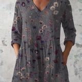 Kira | Lange Bluse mit ausdrucksstarkem Muster