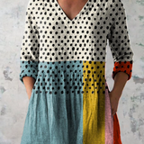 Nola | Lange Bluse mit ausdrucksstarkem Muster