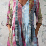 Noa | Lange Bluse mit ausdrucksstarkem Muster