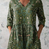 Skye | Lange Bluse mit ausdrucksstarkem Muster