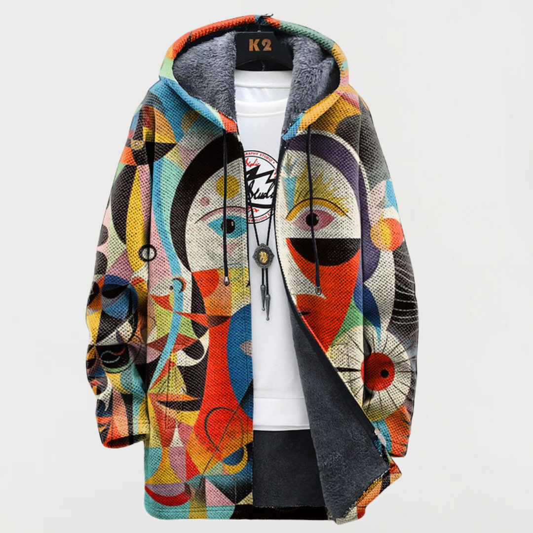 Bettina™ | Kapuzenjacke mit Kunstlinien