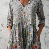Sloane | Lange Bluse mit ausdrucksstarkem Muster