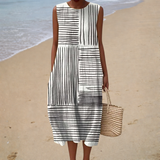 Bequeme Ärmellose Sommerkleid