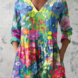 Eden | Lange Bluse mit ausdrucksstarkem Muster