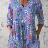 Amelie | Lange Bluse mit ausdrucksstarkem Muster