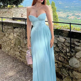Cora - trägerloses Maxikleid