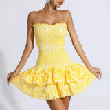 Anya - Minikleid mit Rüschen