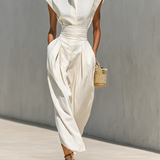 Jada - Maxikleid mit Reverskragen und betonter Taille