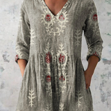 Blair | Lange Bluse mit ausdrucksstarkem Muster