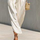 Jada - Maxikleid mit Reverskragen und betonter Taille