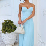 Cora - trägerloses Maxikleid