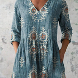 Blair | Lange Bluse mit ausdrucksstarkem Muster