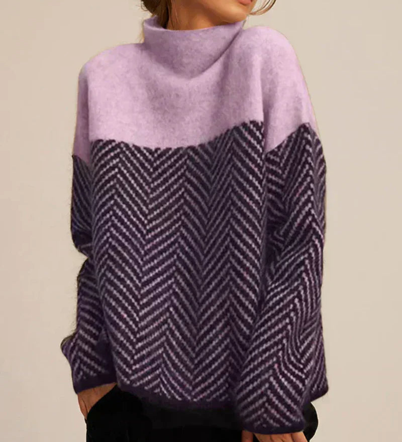 Norah | Pullover aus Baumwolle mit Stehkragen