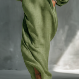 Georgina - hellgrünes schulterfreies Maxikleid