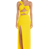 Lennox - einseitig schulterfreies Maxikleid