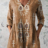 Blair | Lange Bluse mit ausdrucksstarkem Muster