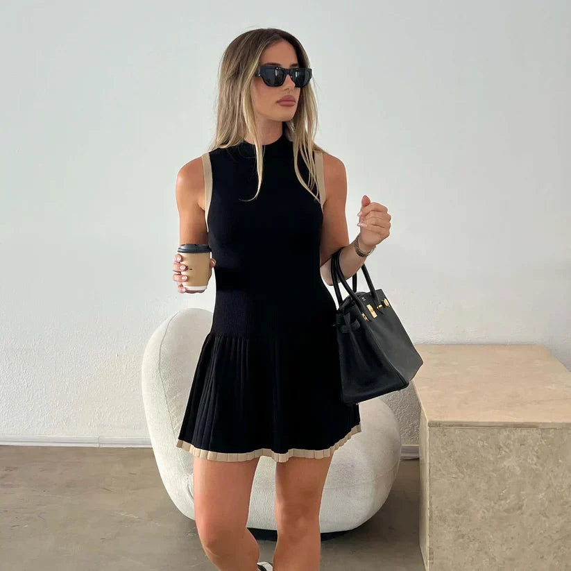 Leah - geripptes Minikleid
