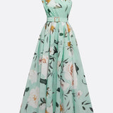 Sella - A-Linien Chiffon-Maxikleid, einseitig schulterfrei, mit Raffung
