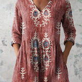 Blair | Lange Bluse mit ausdrucksstarkem Muster
