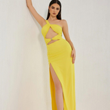 Lennox - einseitig schulterfreies Maxikleid