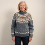 Ellinor™ | Rollkragenpullover im Norweger-Muster