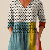 Nola | Lange Bluse mit ausdrucksstarkem Muster