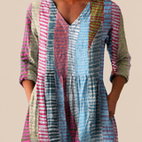 Noa | Lange Bluse mit ausdrucksstarkem Muster