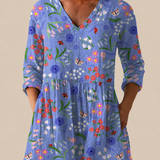 Amelie | Lange Bluse mit ausdrucksstarkem Muster