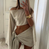 Ainsley - Leinen-Sarong-Set