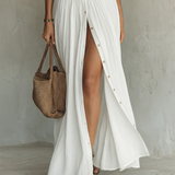 Kiara - Maxikleid mit Reverskragen und langen Ärmeln