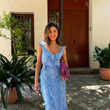 Camila - Maxikleid mit Rüschen