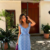 Camila - Maxikleid mit Rüschen
