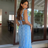 Camila - Maxikleid mit Rüschen