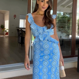 Camila - Maxikleid mit Rüschen