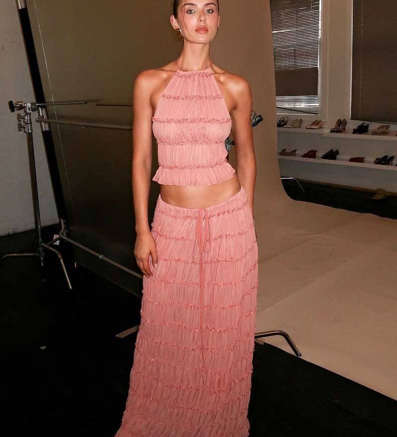 Beatrice - Boho-Set mit Rüschen