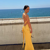 Caroline - rückenfreies Maxikleid