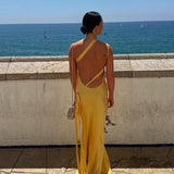 Caroline - rückenfreies Maxikleid