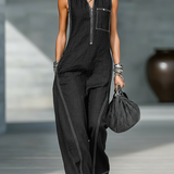 Jamie - minimalistischer, ärmelloser, lockerer Jumpsuit