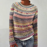Irmgard™ | Pullover im Norweger-Farbmix