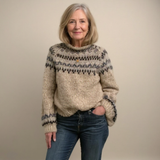 Helma™ | Pullover mit Norwegerpasse in Beige