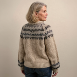 Helma™ | Pullover mit Norwegerpasse in Beige