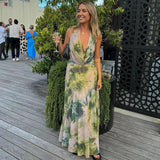 Reign - rückenfreies Maxikleid mit Neckholder