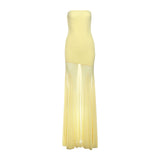 Calliope - schlankes Bustier-Maxikleid
