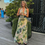 Reign - rückenfreies Maxikleid mit Neckholder