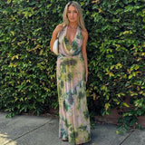 Reign - rückenfreies Maxikleid mit Neckholder