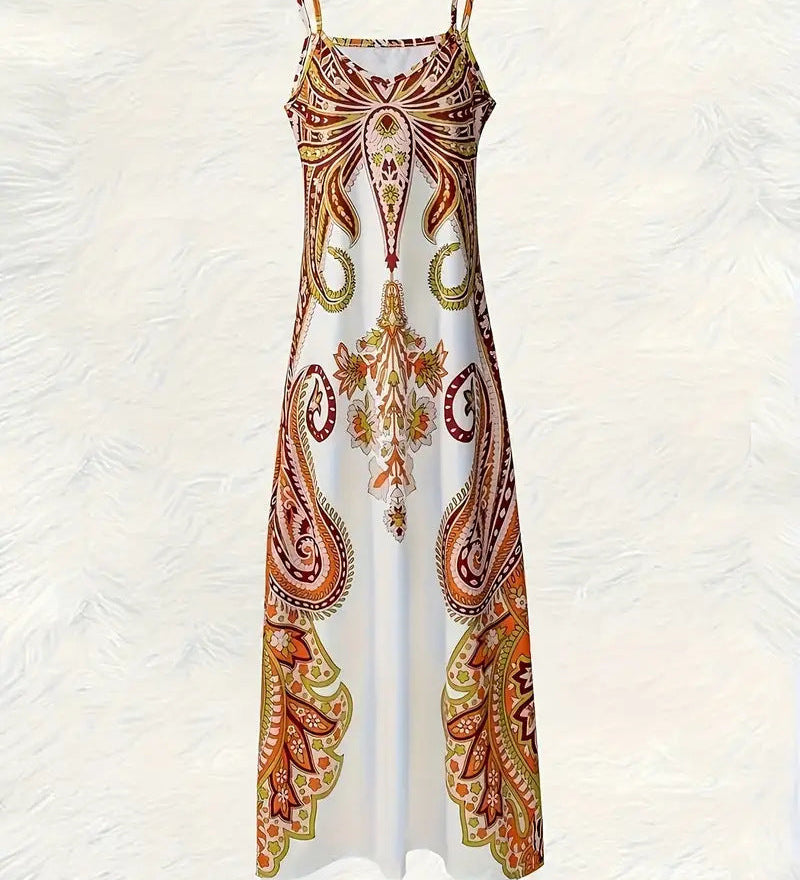 Chelsea - Boho-Midikleid mit Punktemuster und Rüschen