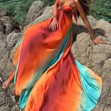 Harlow - Maxikleid in Sonnenuntergangsfarben